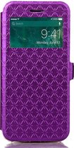 Shop4 - iPhone X / Xs Hoesje - Window View Case Diamond Series Paars