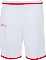 Spalding Move Shorts Dames - Wit / Rood - maat M