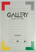 6x Gallery schetsblok, 29,7x42cm (A3), 180  g/mÂ², blok van 50 vel