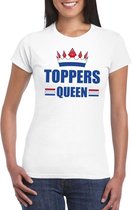 Toppers Toppers Queen verkleedkleding - Wit dames shirt L