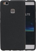 Zwart zand design tpu backcase voor Huawei P9 Lite hoesje