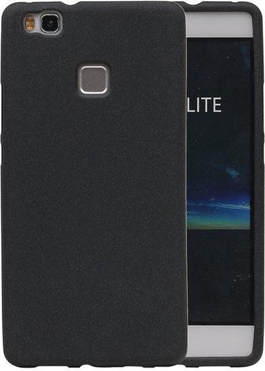 Zwart zand design tpu backcase voor Huawei P9 Lite hoesje
