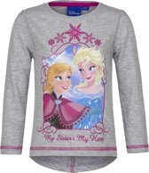 Disney Frozen shirt met lange mouw - Grijs - Maat 110