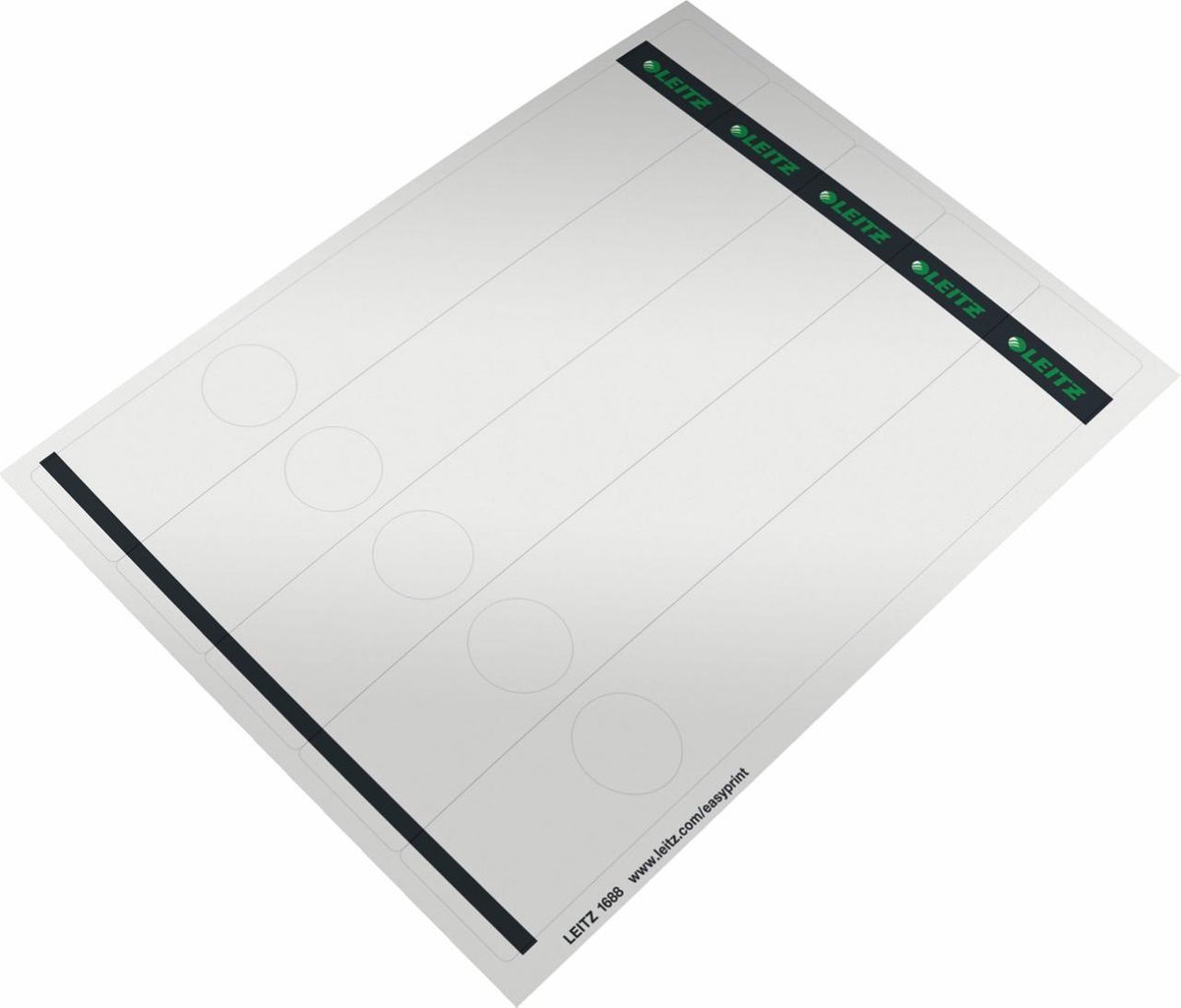 Leitz Étiquettes Imprimables Pour Classeurs à Levier Large, 56x190 Mm, Lot De 100 - Pour Un Classement Au Top - 6