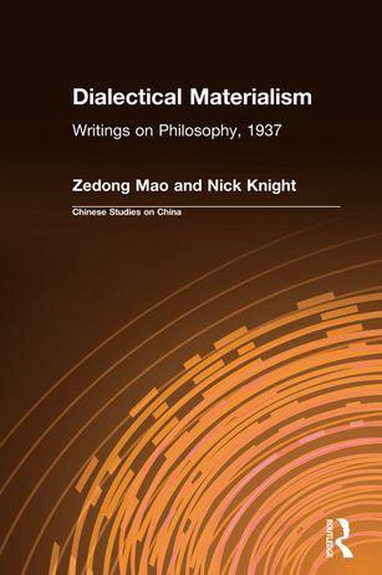 Boek 'Dialectical Materialism' met geschriften over filosofie uit 1937 door Zedong Mao en Nick Knight.