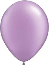 100 stuks - Lilla parelmoer metallic ballon 30 cm hoge kwaliteit