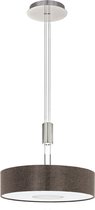 EGLO Romao 2 - Hanglamp - 1 Lichts - Ø530mm. - Nikkel-Mat, Chroom - Bruin