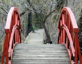 Tuinposter | Tuindoek - Rode brug