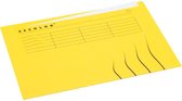 250x Jalema dossieromslag Secolor voor A4 (22,5x31cm), geel, met tabbrand