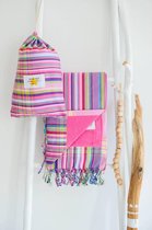 Mycha Ibiza – Strandlaken – strandhanddoek – kikoy – Cala Xucla – 100% katoen