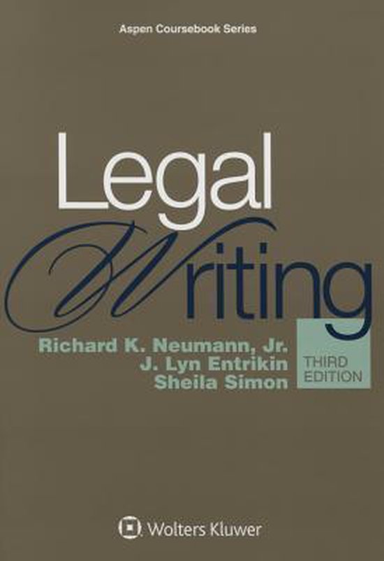 Legal Writing Richard K Neumann Jr Boeken Bol Com