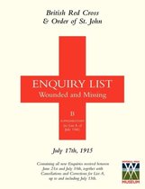 British Red Cross & Order of St John Enquiry List for Wounded and Missing