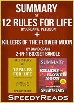 Omslag Summary of 12 Rules for Life: An Antidote to Chaos by Jordan B. Peterson + Summary of Killers of the Flower Moon by David Grann 2-in-1 Boxset Bundle