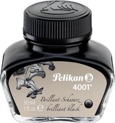 Vulpeninkt Pelikan 4001 30ml briljant zwart - 12 stuks