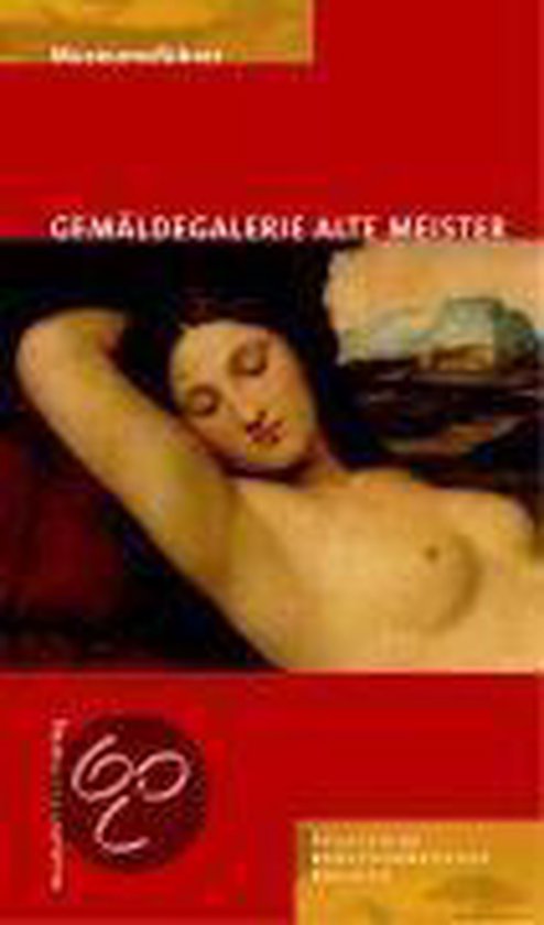 Museumgids voor Gemäldegalerie Alte Meister met een klassiek schilderij van een liggende vrouw op de rode kaft.