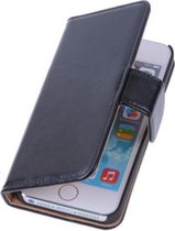 PU Leder Zwart iPhone 6 Plus Book/Wallet Case/Cover Hoesje