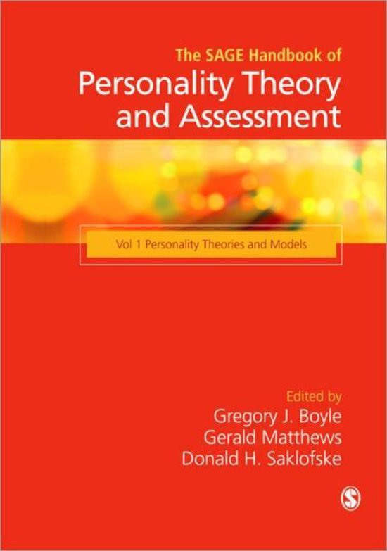 Sage Handbook Of Personality Theory & As - cover
