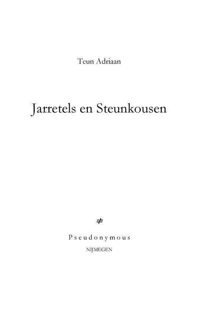 Jarretels en steunkousen, Teun Adriaan | | bol.com