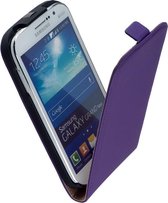 LELYCASE Flip Case Lederen Hoesje Samsung Galaxy Grand Neo Lila