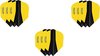 Afbeelding van het spelletje 3 Sets (9 stuks) Harrows Retina dart flights Multipack - Geel