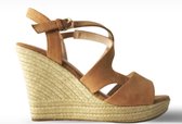Sandales pour femmes compensées - Esperanza - Femme - Taille 38 - YD-HY-607 APRICOT