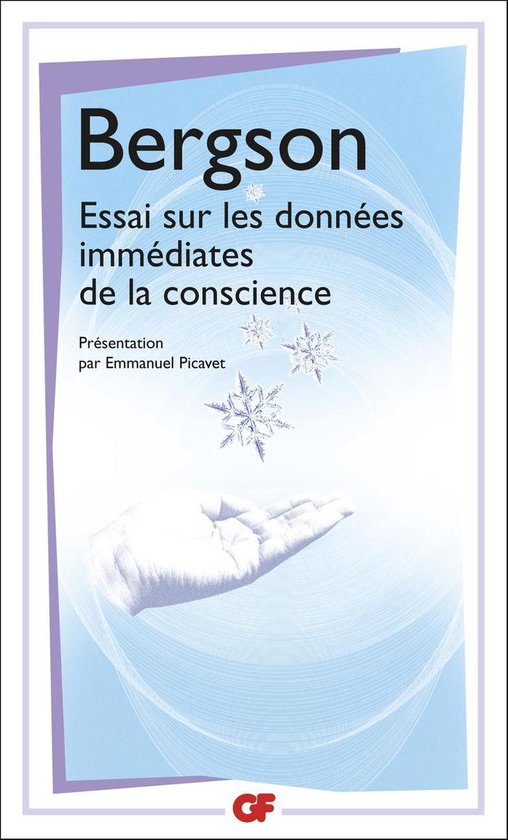 Essai sur les données immédiates de la conscience - cover