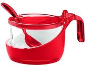Guzzini Vintage Suikerpot met lepel - Rood
