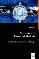 Disclosure in Financial Markets