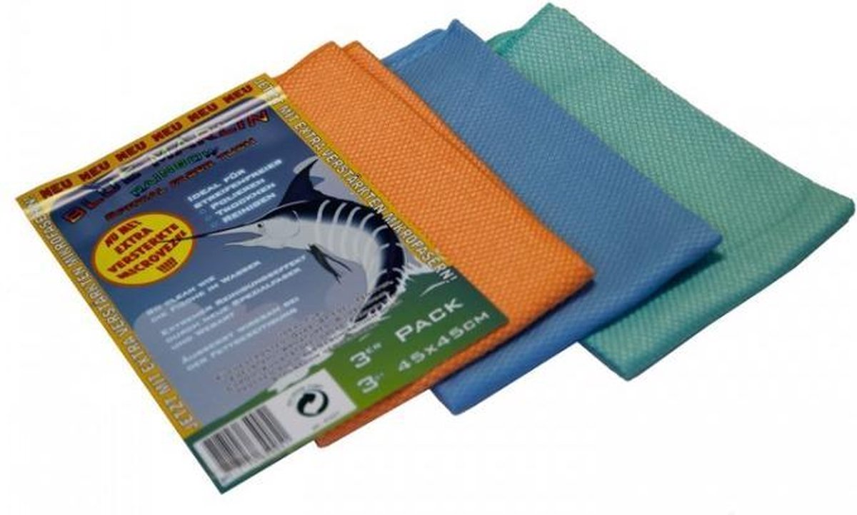 Blue Marlin Microvezel Doeken - Set 3 Stuks