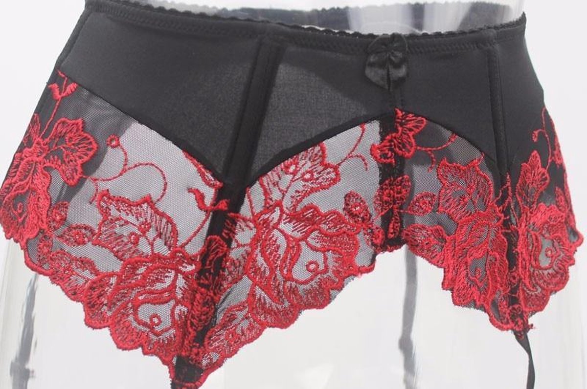 Porte-jarretelles JOLIDON Taille 40 - Couleur Noir Et Rouge - Neuf Sans étiquettes
