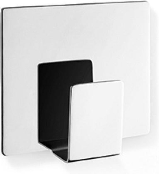 Zack Appeso handdoekhaak H5.8cm B5.5cm zelfklevend RVS
