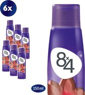 8x4 Key to Love Deodorant Spray - 6 x 150 ml - Voordeelverpakking