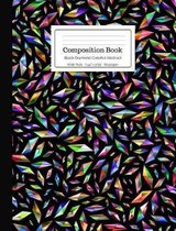 Composition Book Black Diamond Colorful Abstract