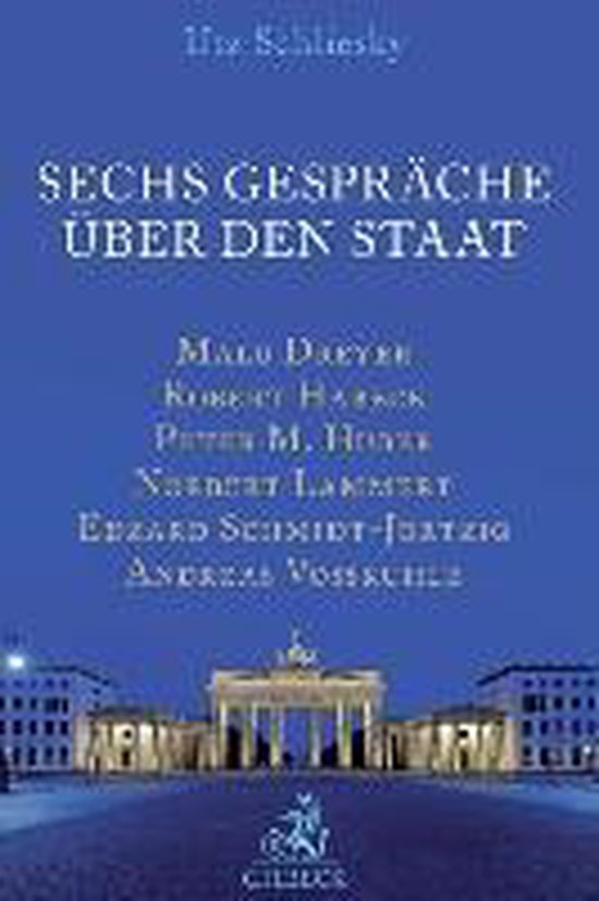 Boek cover Sechs Gespräche über den Staat van  (Hardcover)