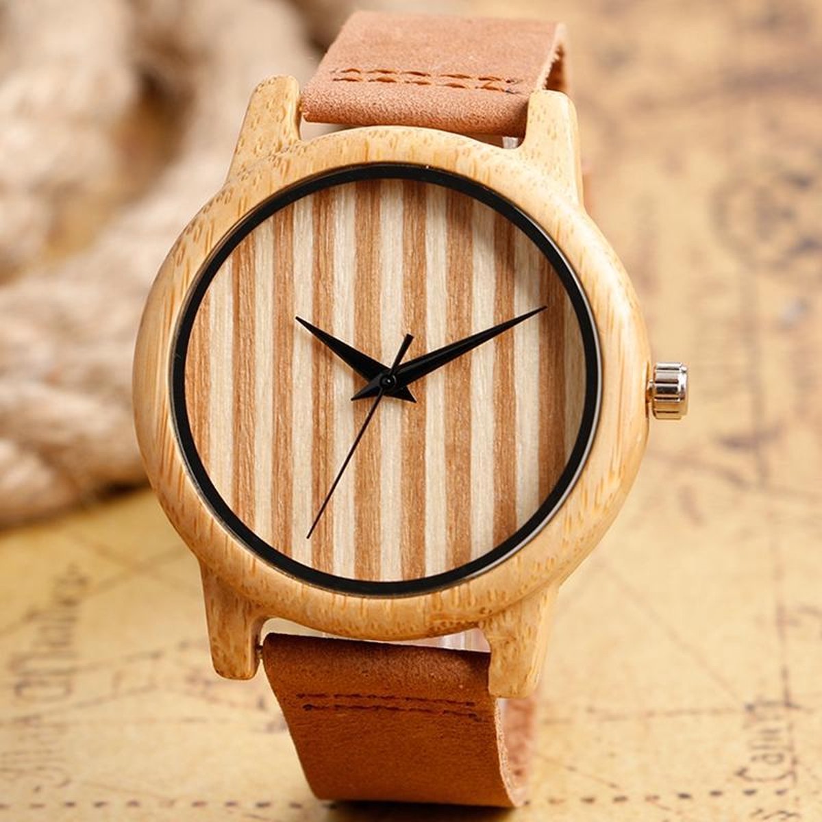 Dames Horloge Hout MICGIGI Analoog Kwartshorloge Voor Dames En