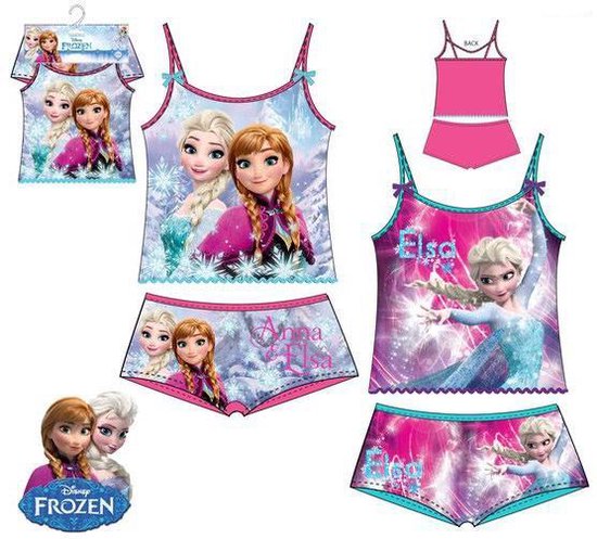 dump verkeer Denk vooruit Disney Frozen Ondergoed Set van 2 Roze/Blauw 4/5 Jaar | bol.com
