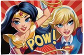 DC Superheroes Girls - Fleece - Plaid - 100x150 cm - Rood