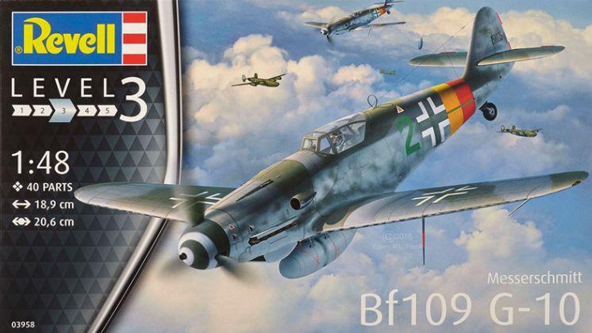 Revell Modelbouwpakket Vliegtuigen - 03958 Messerschmitt Bf109 G-10 Plastic - 1:48 - Modelbouw — afbeelding 11