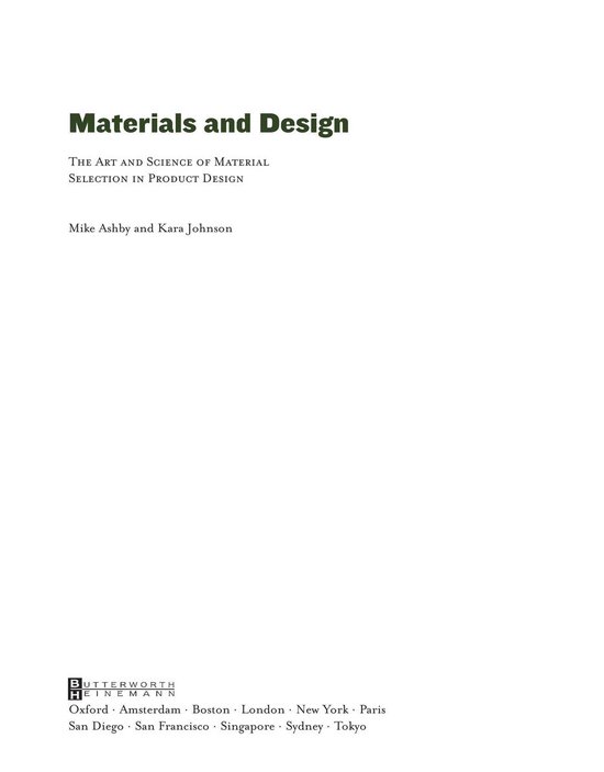 Materials and Design The Art and Science of Material Selection in Product Design...
