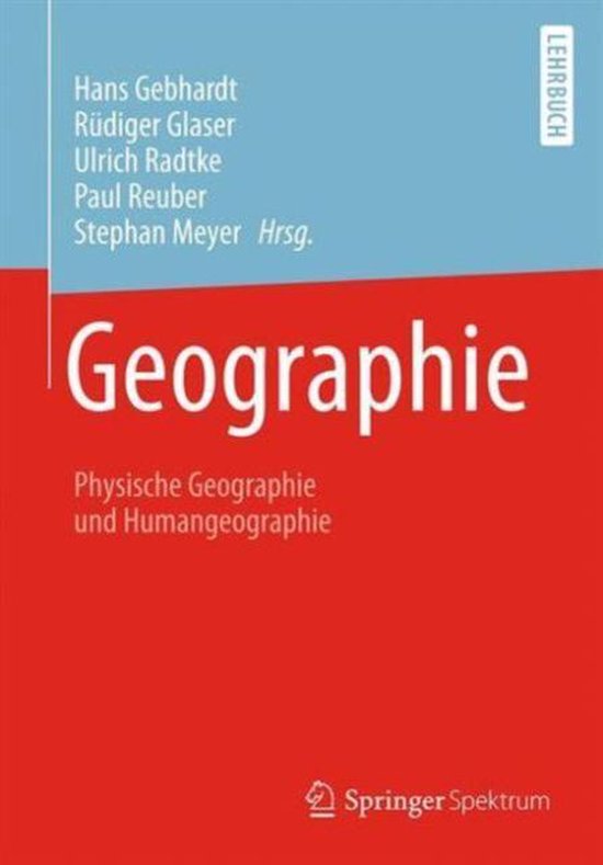 Geographie Physische Geographie Und Humangeographie Geographie | 9783662503904 | Boeken | bol.com