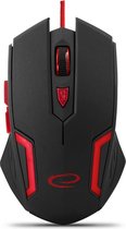 Optische USB Game Muis 6D Fighter met LED - 2400 DPI - Rood