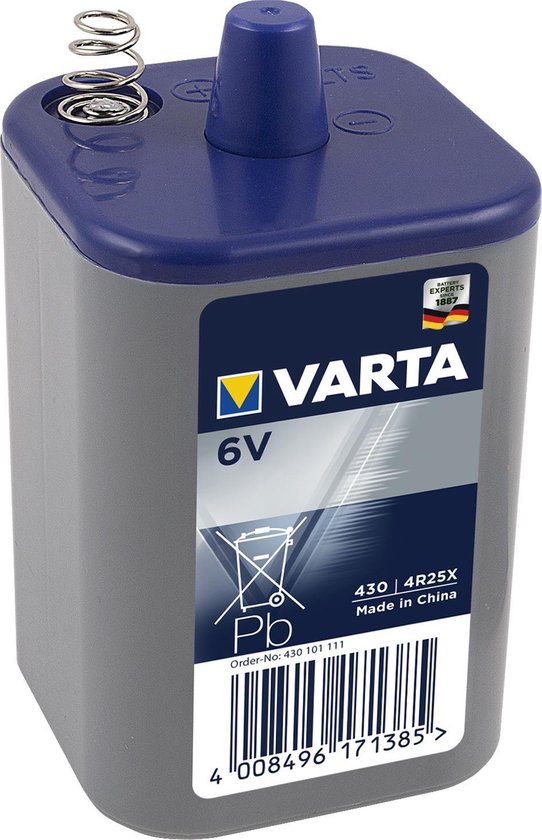 Uitbreiding Retentie Aardappelen Varta V430 - 4R25 batterij - 1 stuks | bol.com