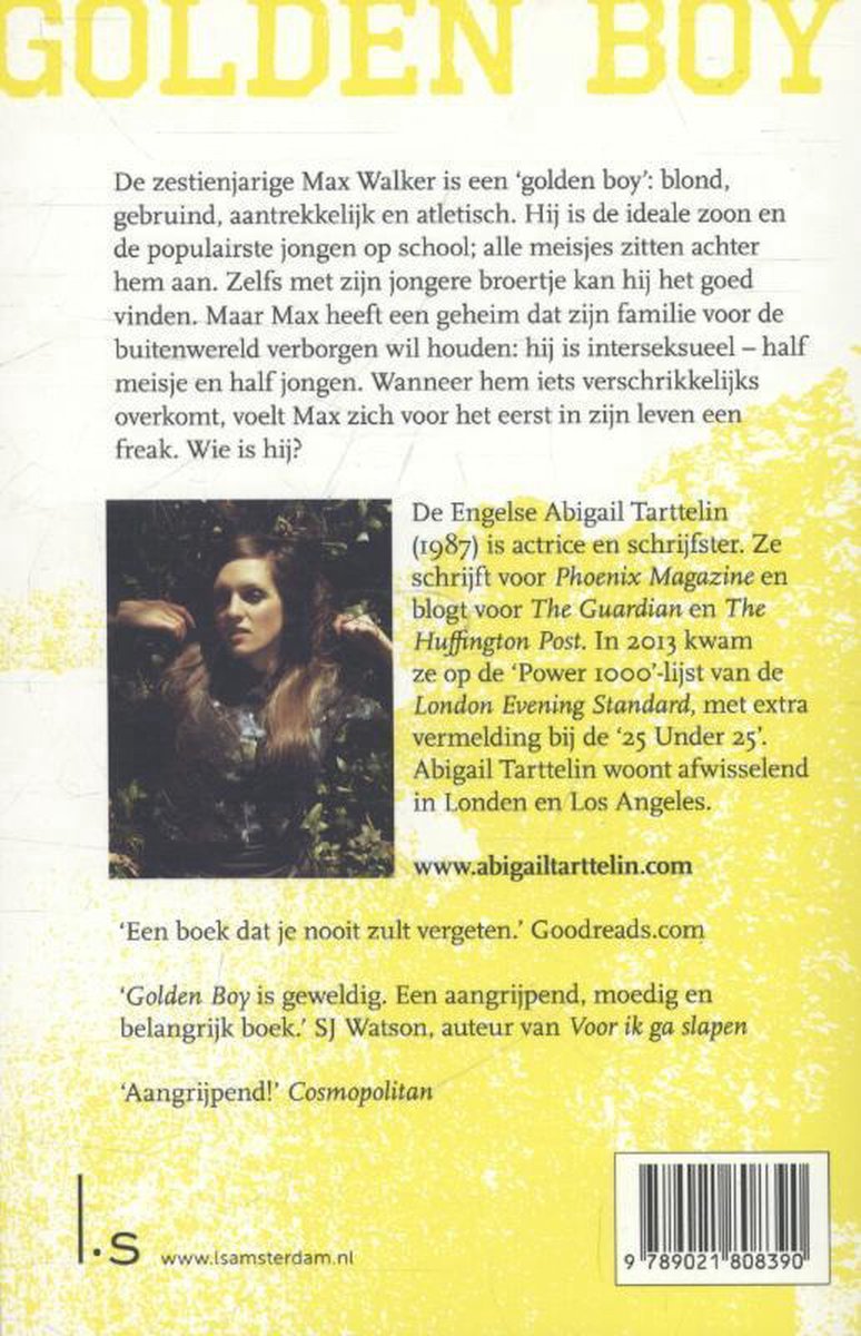 Golden boy - back cover