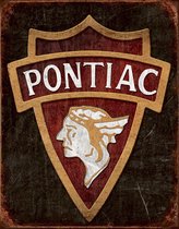 Signs-USA Pontiac-Logo - Retro Wandbord - Metaal - 40x30 cm