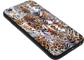 Luipaard design back cover bruin Geschikt Voor iPhone 6 (S) Plus