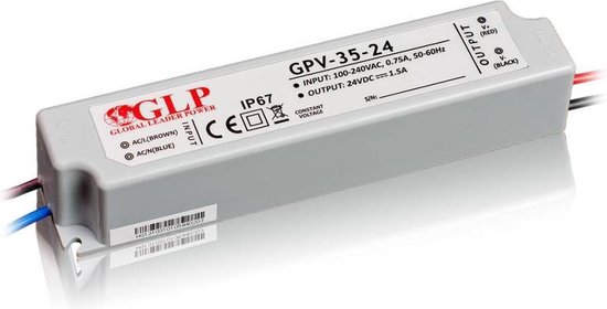 Alimentation LED étanche 24V DC - 60W - IP67 - GLP