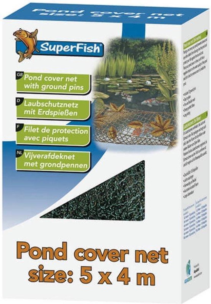 Superfish Vijverafdeknet 4x4 M+10 Pinnen