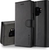 LC.IMEEKE Luxe Book Case - Geschikt voor Samsung Galaxy S9 Hoesje - Zwart