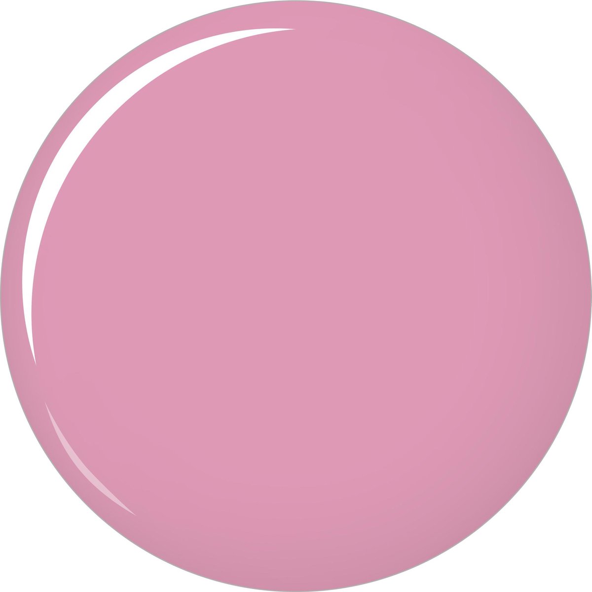 Zwarte huls met gouden accenten, opengewerkte dop, matte roze lipstick.