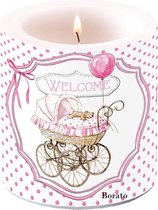 Bougie Ambiente Small Welcome Pink